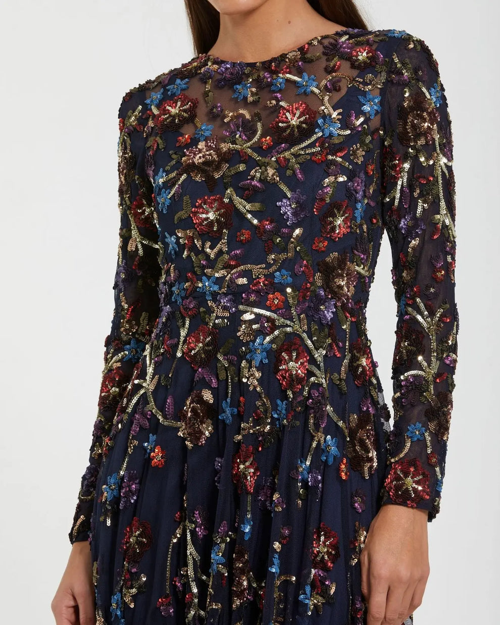 Mother of the Bride Dresses Long Formal Beaded A Line Mother of the Bride Dress Midnight Multi