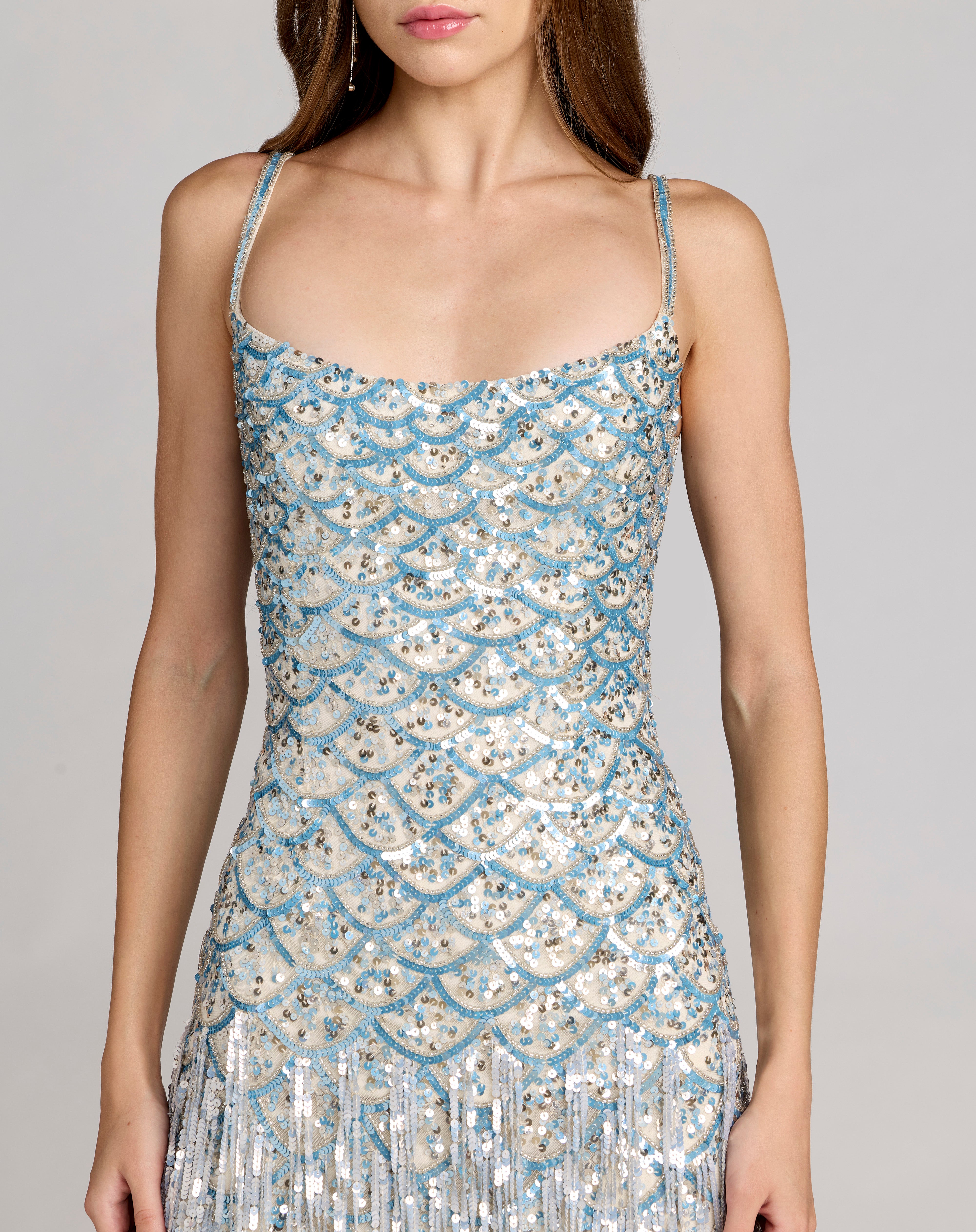 Scoop Floor-Length Sequin Cocktail Bodycon Mac Duggal 6251