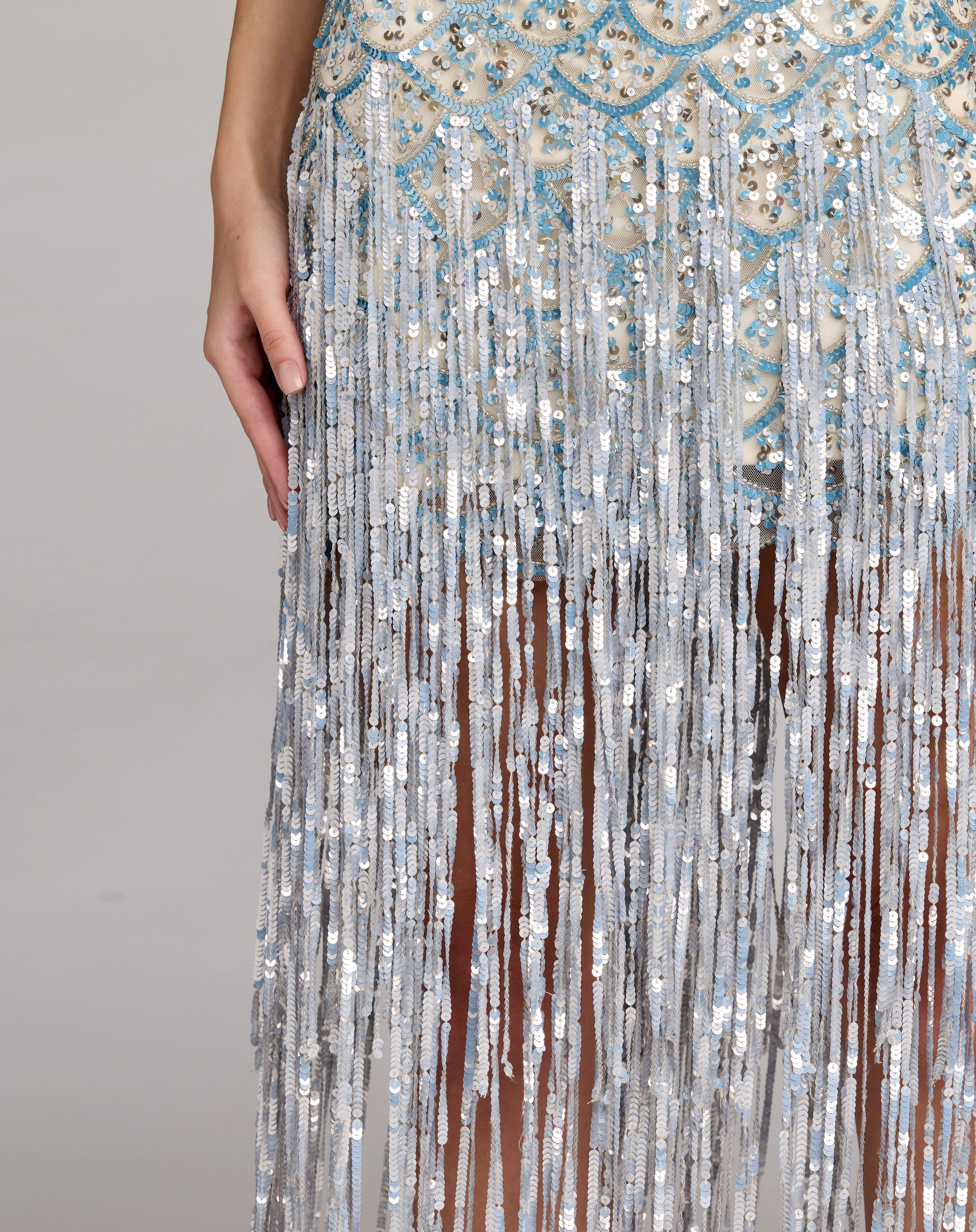 Scoop Floor-Length Sequin Cocktail Bodycon Mac Duggal 6251