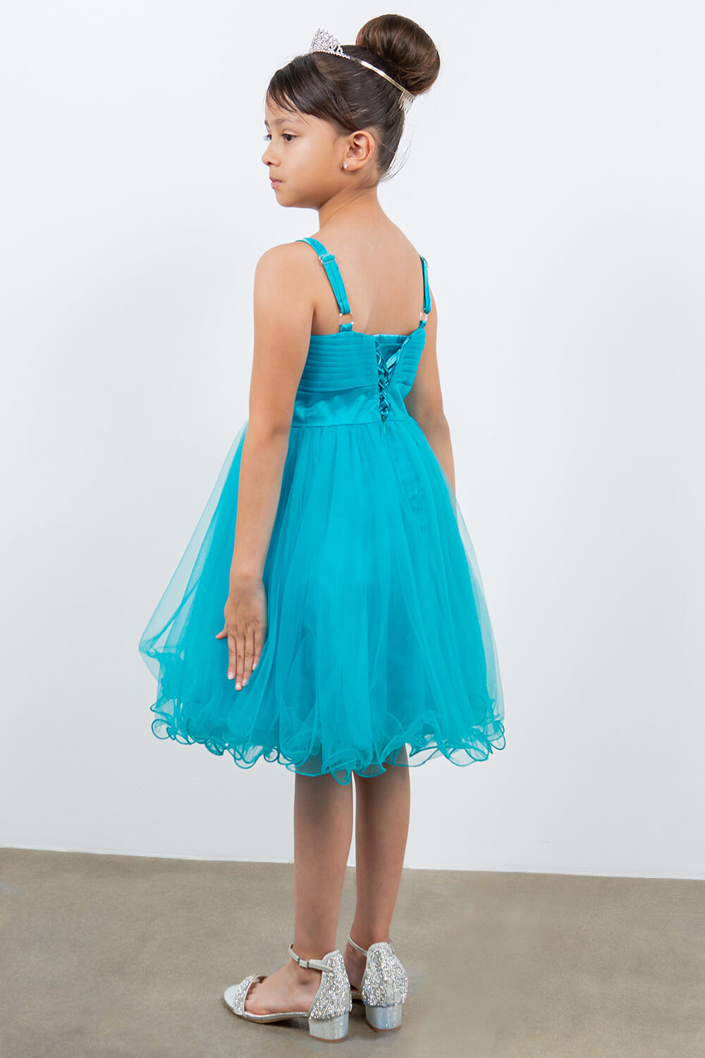 Jade Sweetheart Neck Short Tulle Special Occasion Dress with Beaded Waist Cinderella Couture 65008
