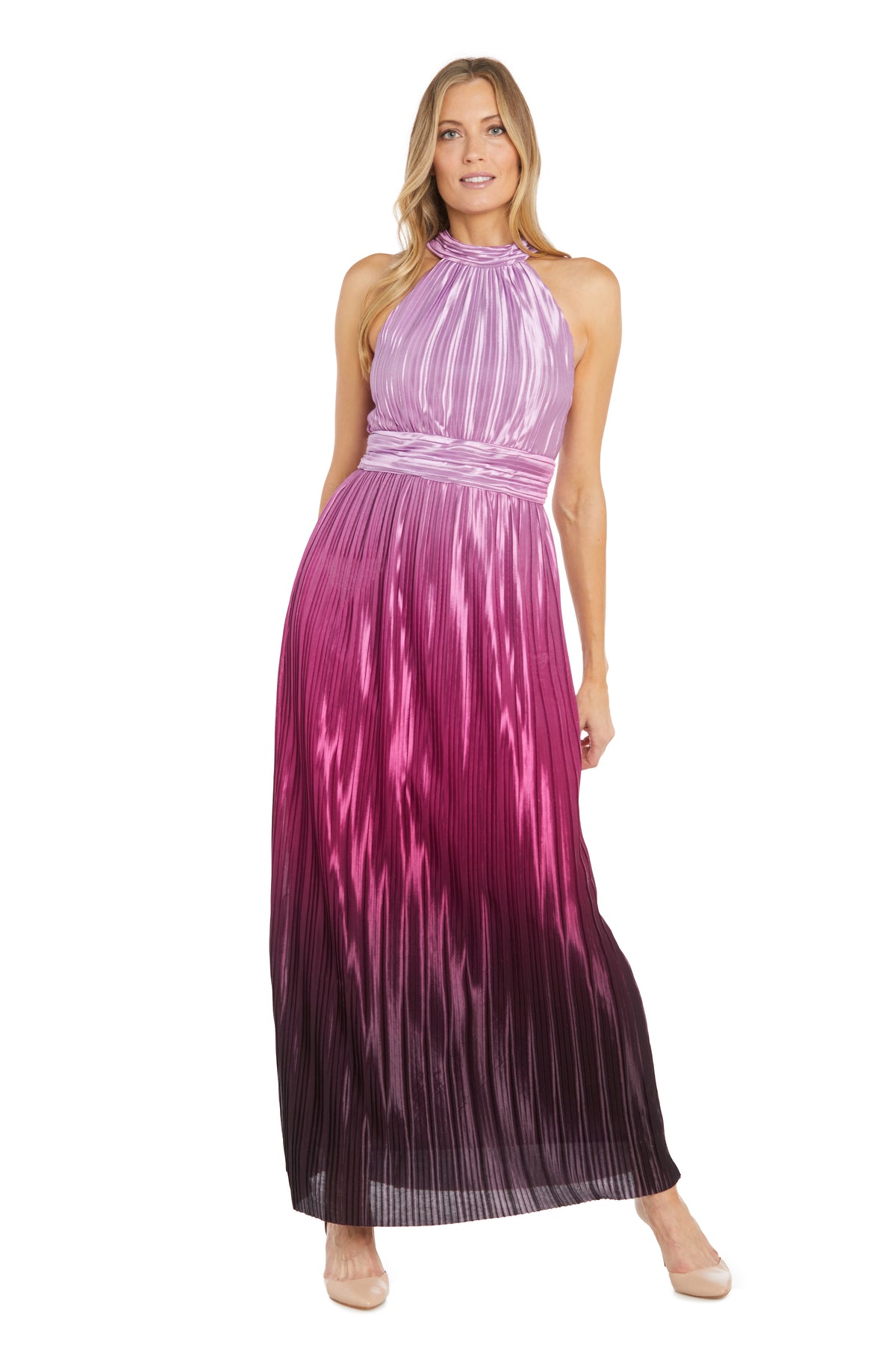 Formal Dresses Satin Pleated Long Formal Dress Purple/Grape