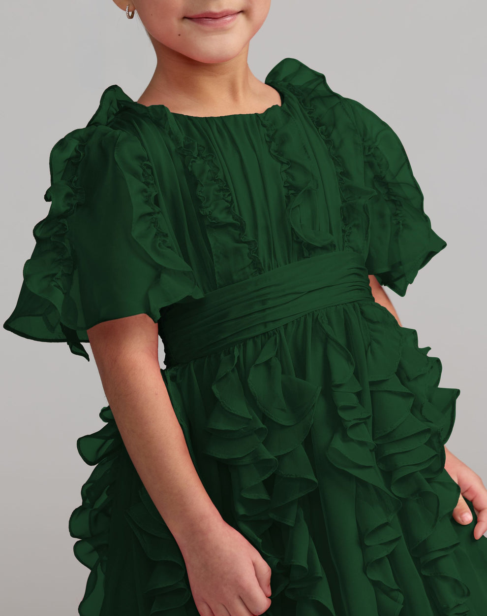 Crew/High-Neck Knee-Length Chiffon Special Occasion A-Line Mac Duggal 68667
