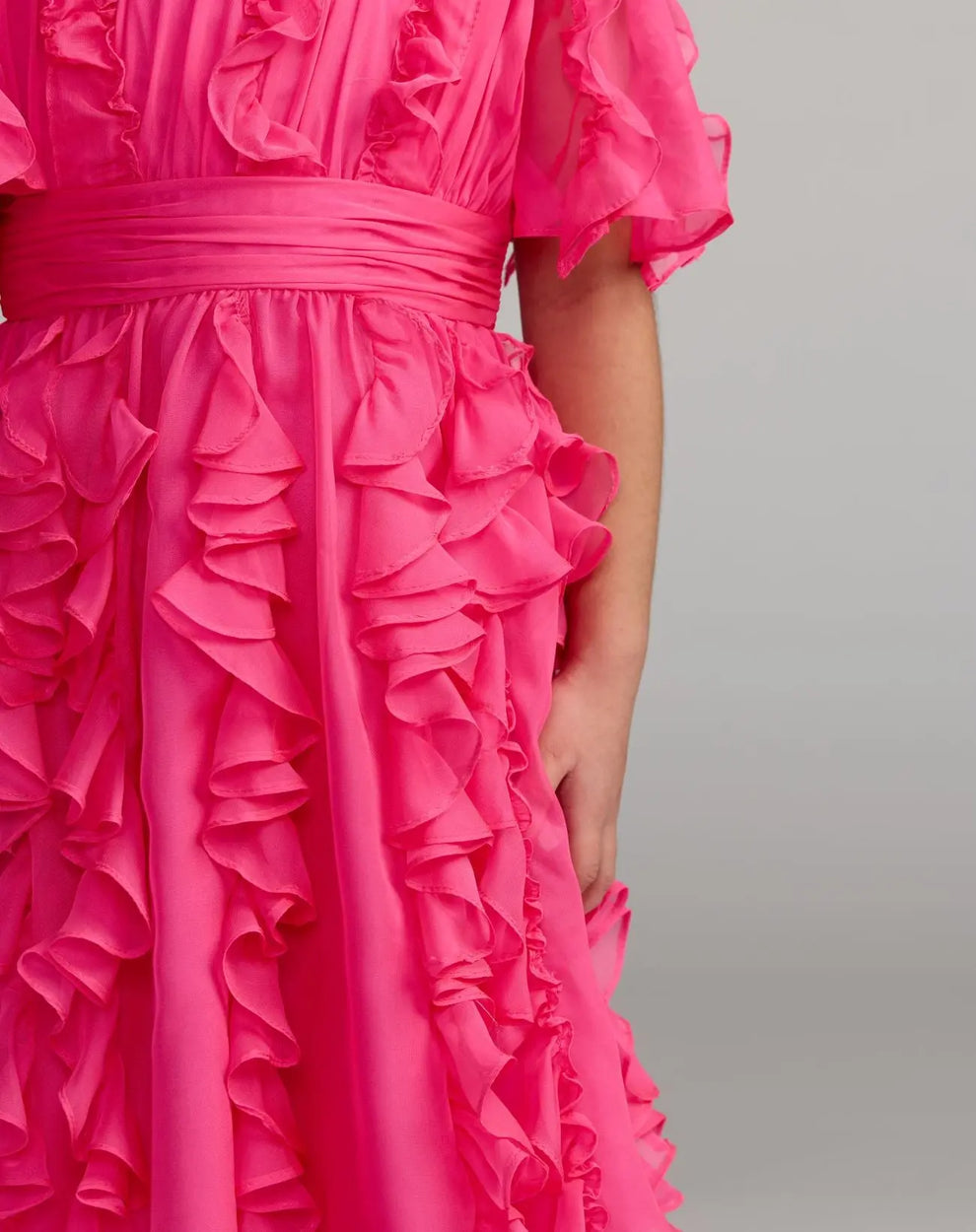 Crew/High-Neck Knee-Length Chiffon Special Occasion A-Line Mac Duggal 68667