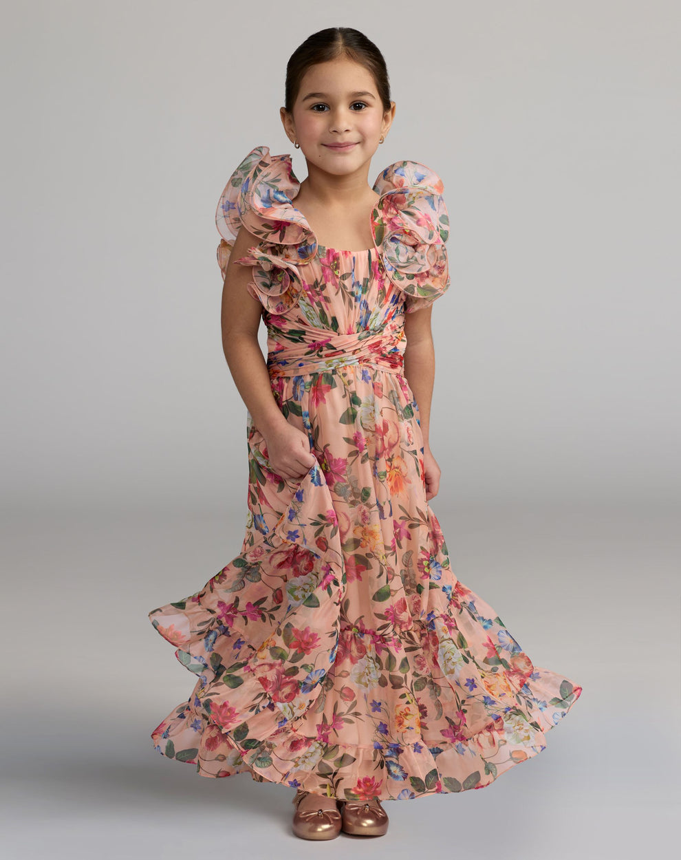 Square Floor-Length Chiffon Special Occasion A-Line Mac Duggal 68669
