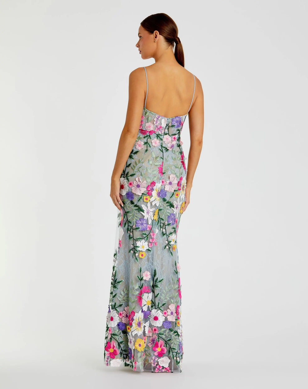 Prom Dresses Formal Long Floral Prom Dress Pink Multi