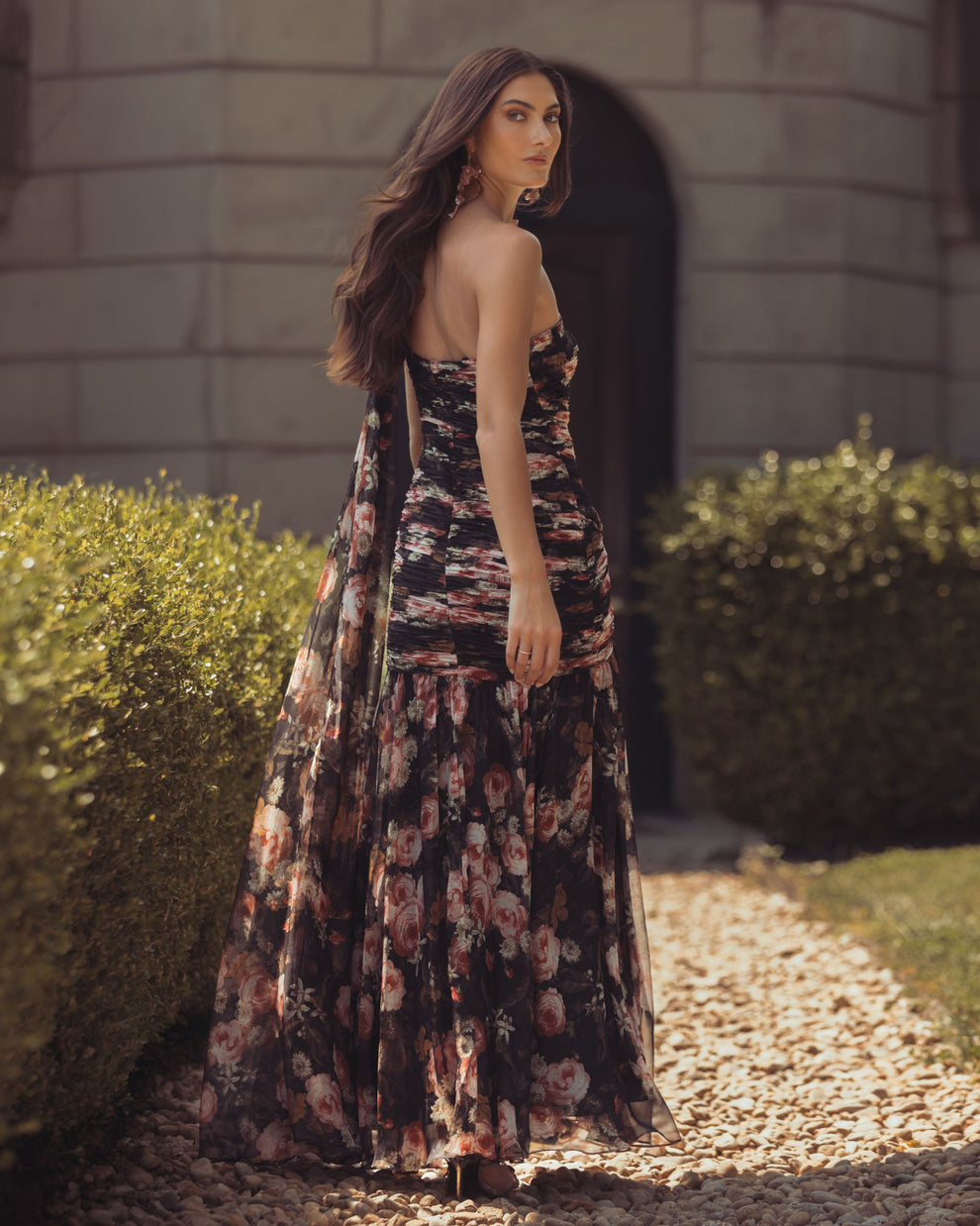 One-Shoulder Floor-Length Chiffon Prom Mermaid Mac Duggal 68993