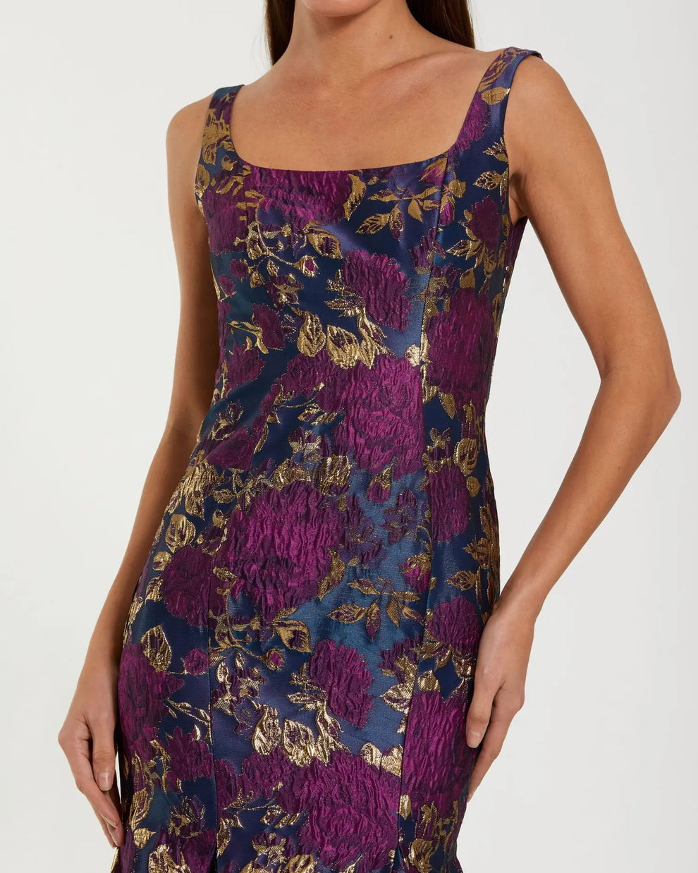 Formal Dresses Floral Long Formal Evening Dress Midnight Multi