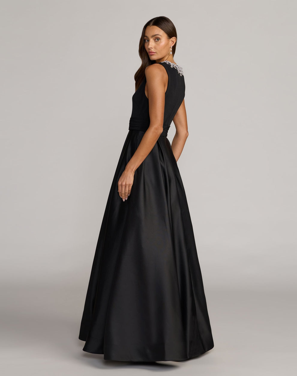 Formal Dresses Pleated Long Prom A Line Formal Dress Mac Duggal 69084 Black