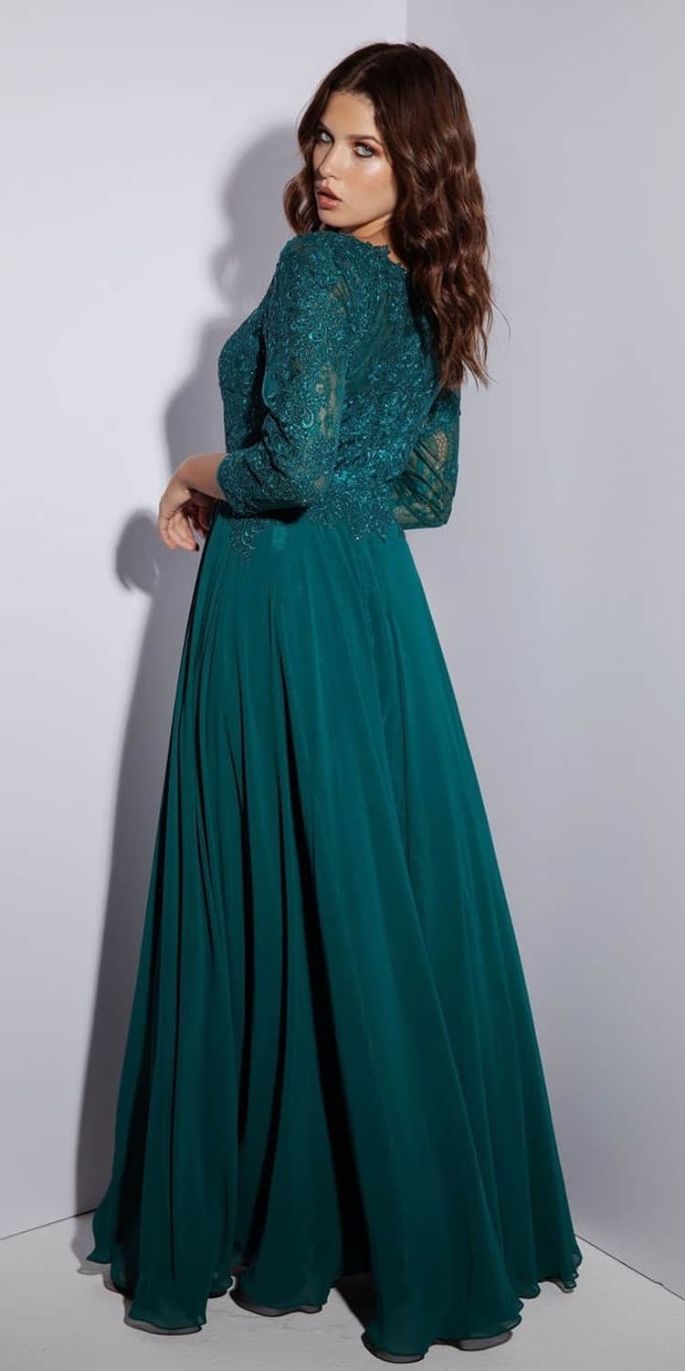 Formal Dresses Long Prom Sequin A line Formal Dress Eureka Fashion 6909 Emerald Green