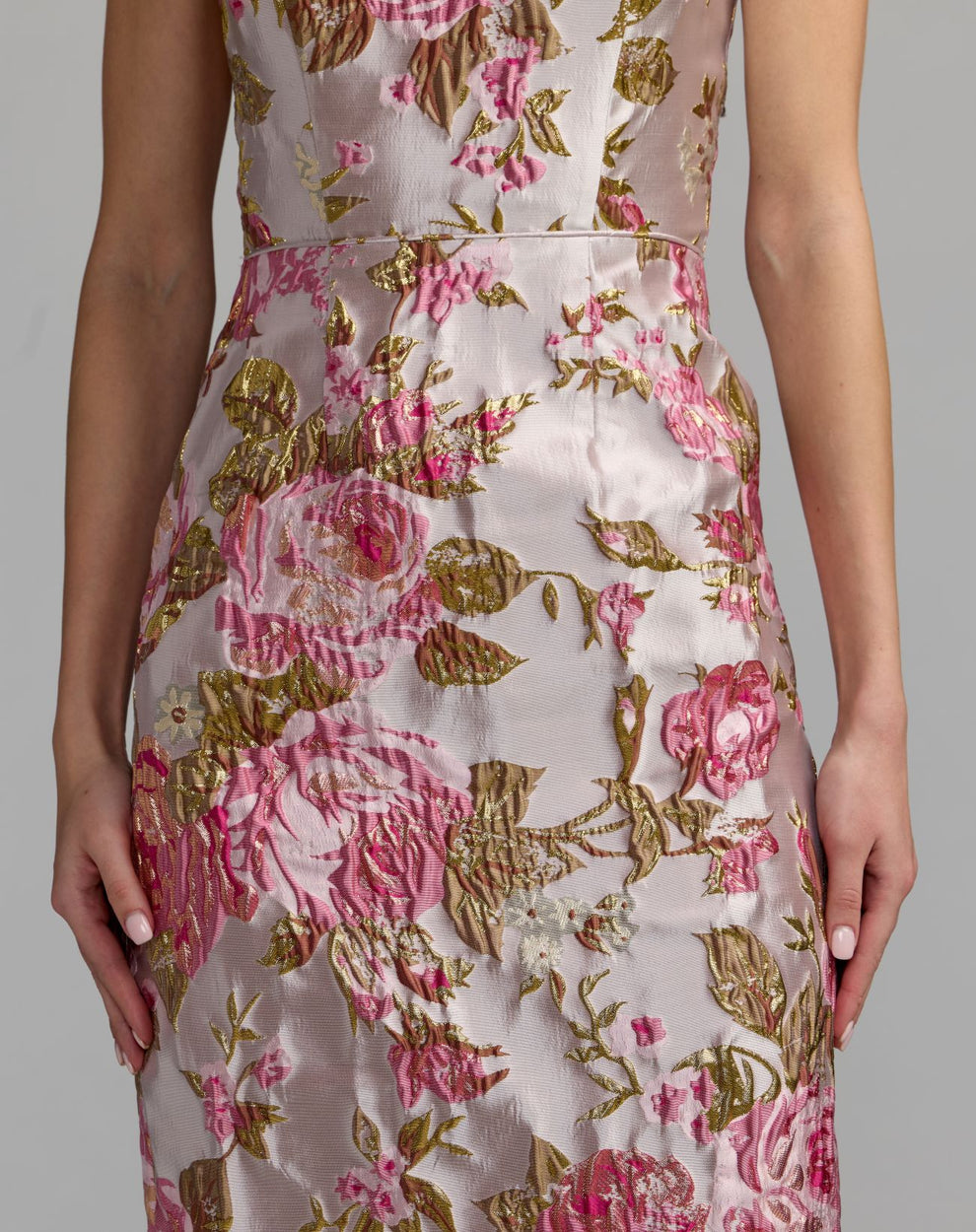 Square Midi Satin Evening Sheath Mac Duggal 69153