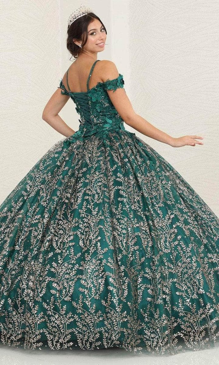 Illusion Floor-Length Tulle Quinceañera Ball Gown May Queen LK204