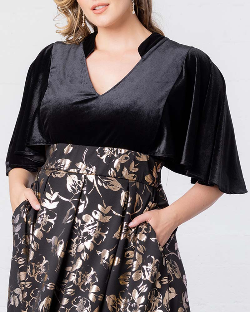 Plus Size Dresses Long Formal A Line Plus Size Dress Gilded Noir