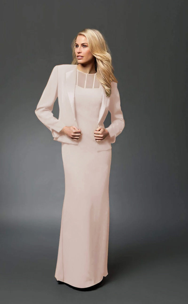 Alexander by Daymor 702105 Beaded Illusion Sheath Dress with Jacket