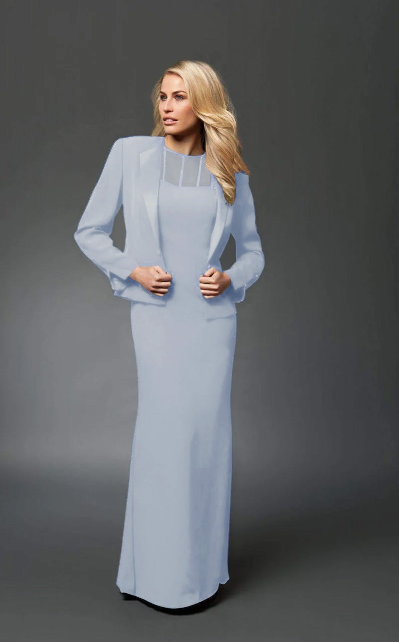 Alexander by Daymor 702105 Beaded Illusion Sheath Dress with Jacket