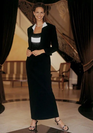 Alexander by Daymor 706121 Beaded Sheath Dress with Bolero Jacket