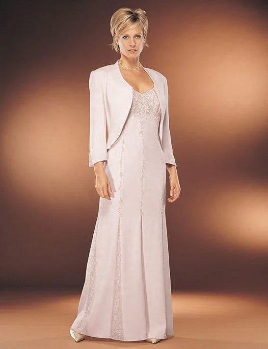 Alexander by Daymor 707132 Long Sheath Dress with Bolero Jacket