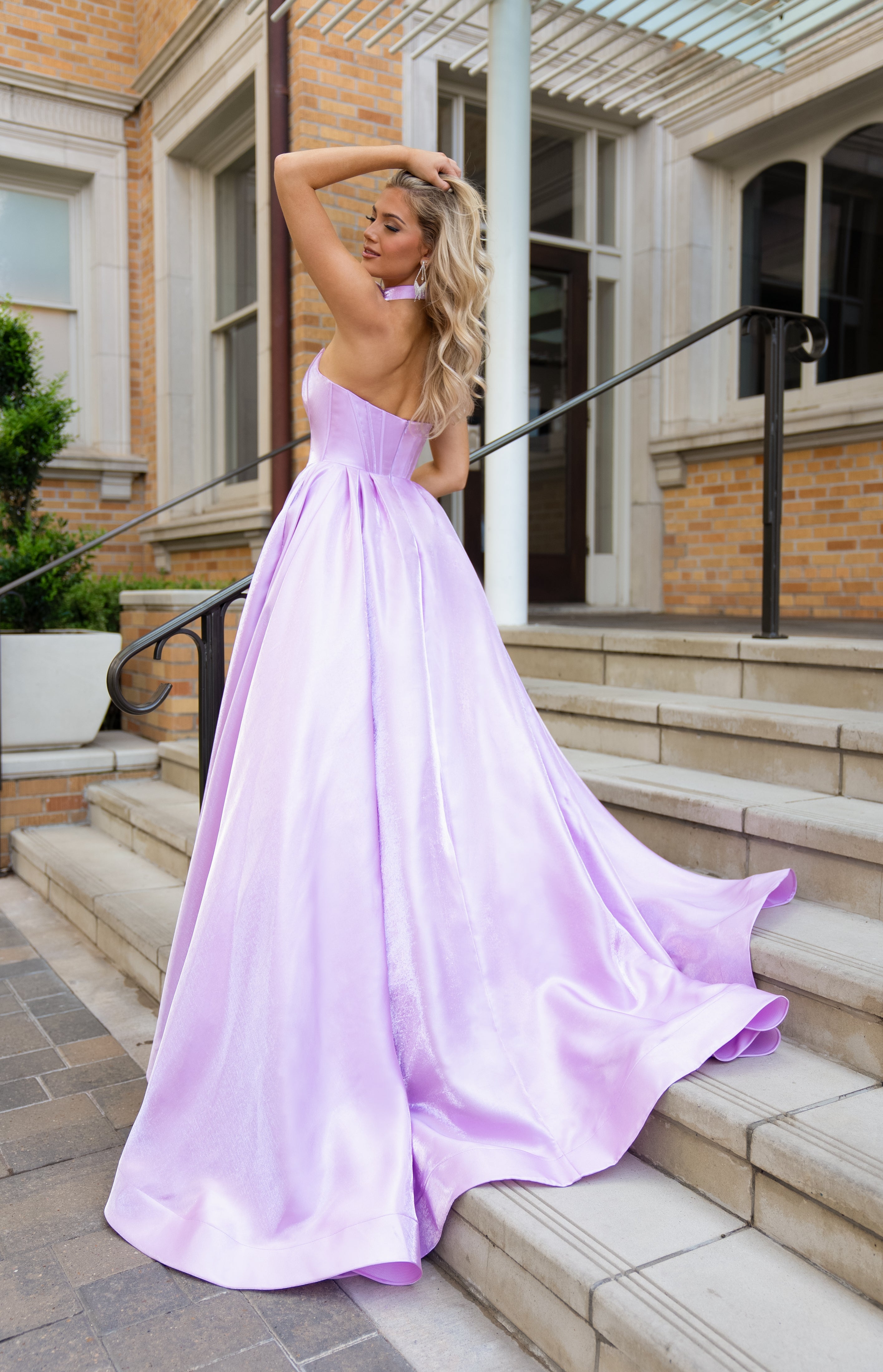 Prom Dresses Long Ball Gown Formal Floral Prom Dress Orchid