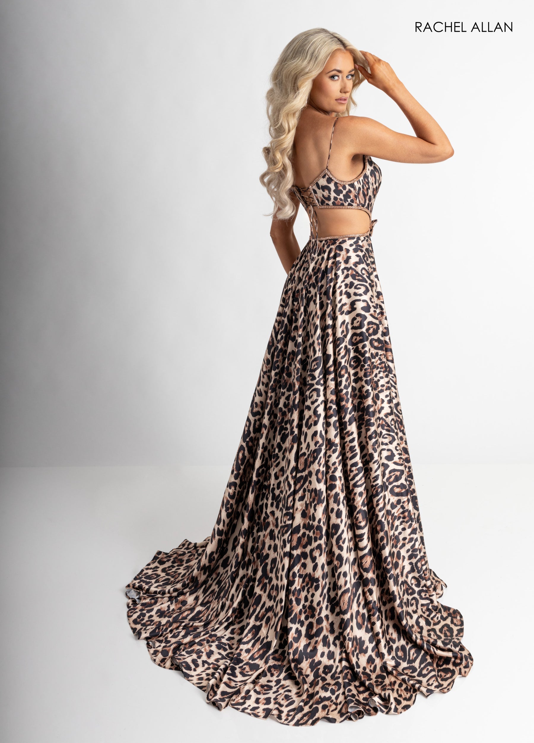 Prom Dresses Long Prom Evening A Line Dress Cheetah