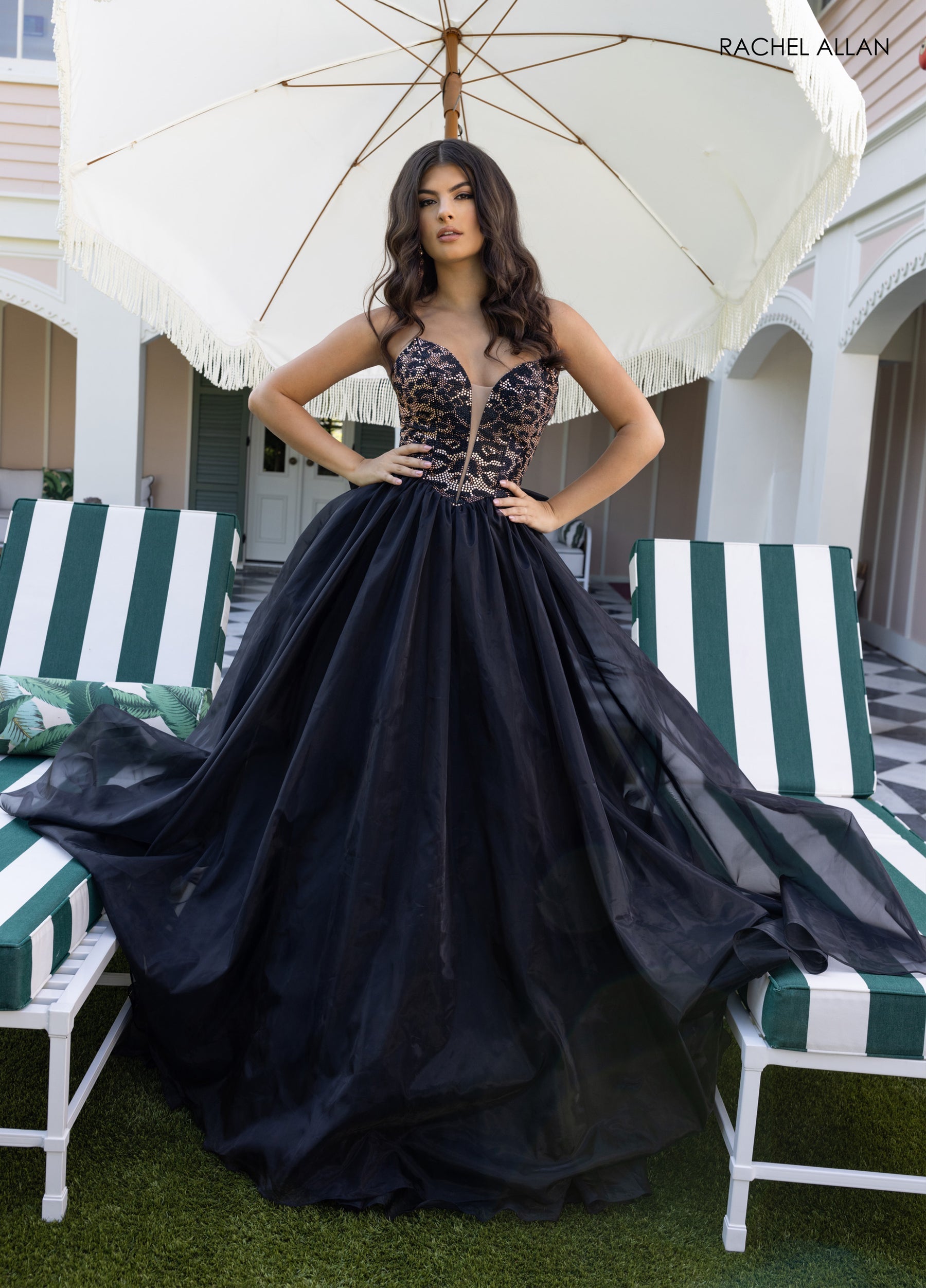 Prom Dresses Long Formal A Line Prom Evening Dress Black Cheetah