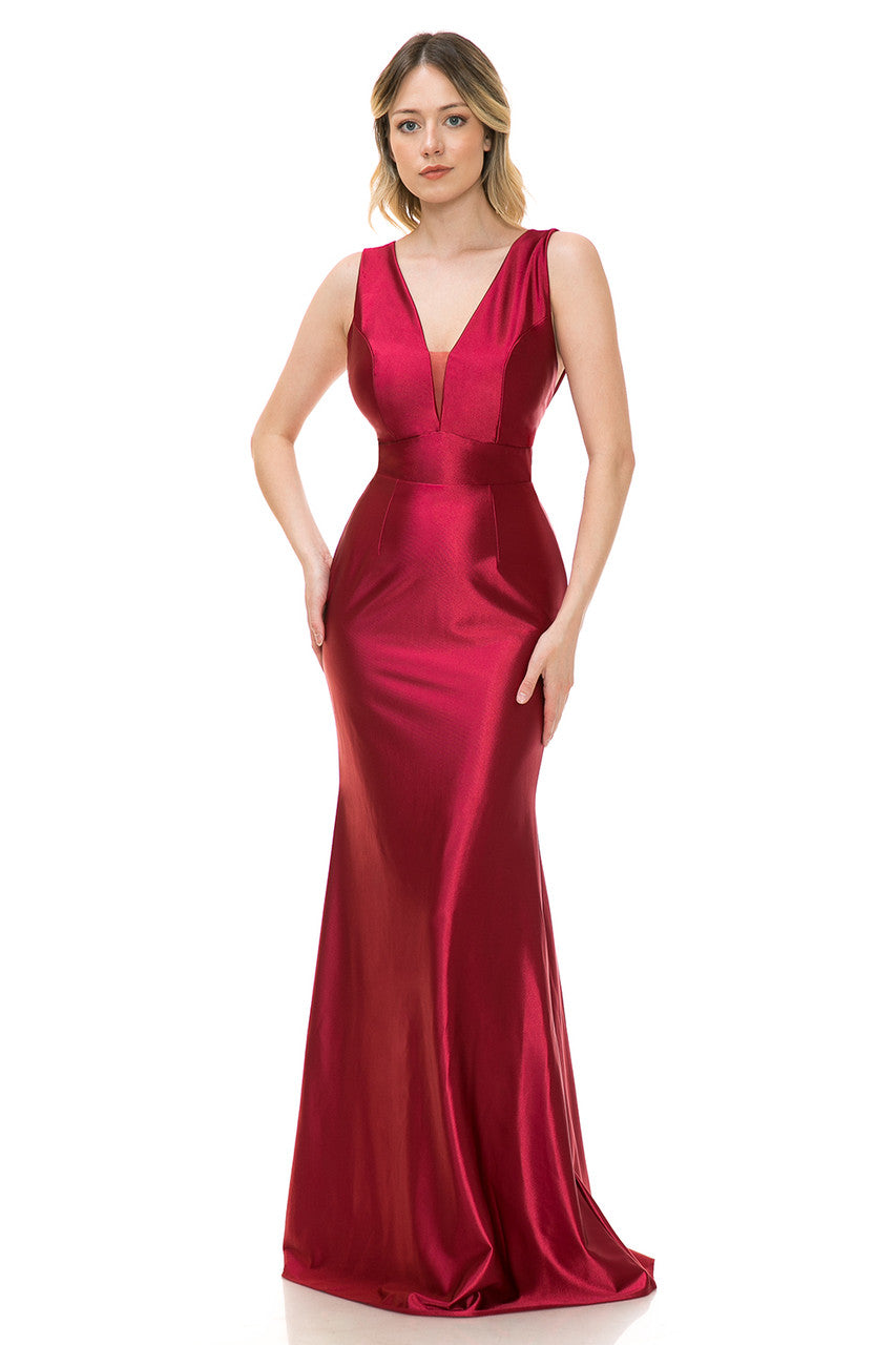 Prom Dresses Long Formal Evening Dress Lenovia 5248 Burgundy