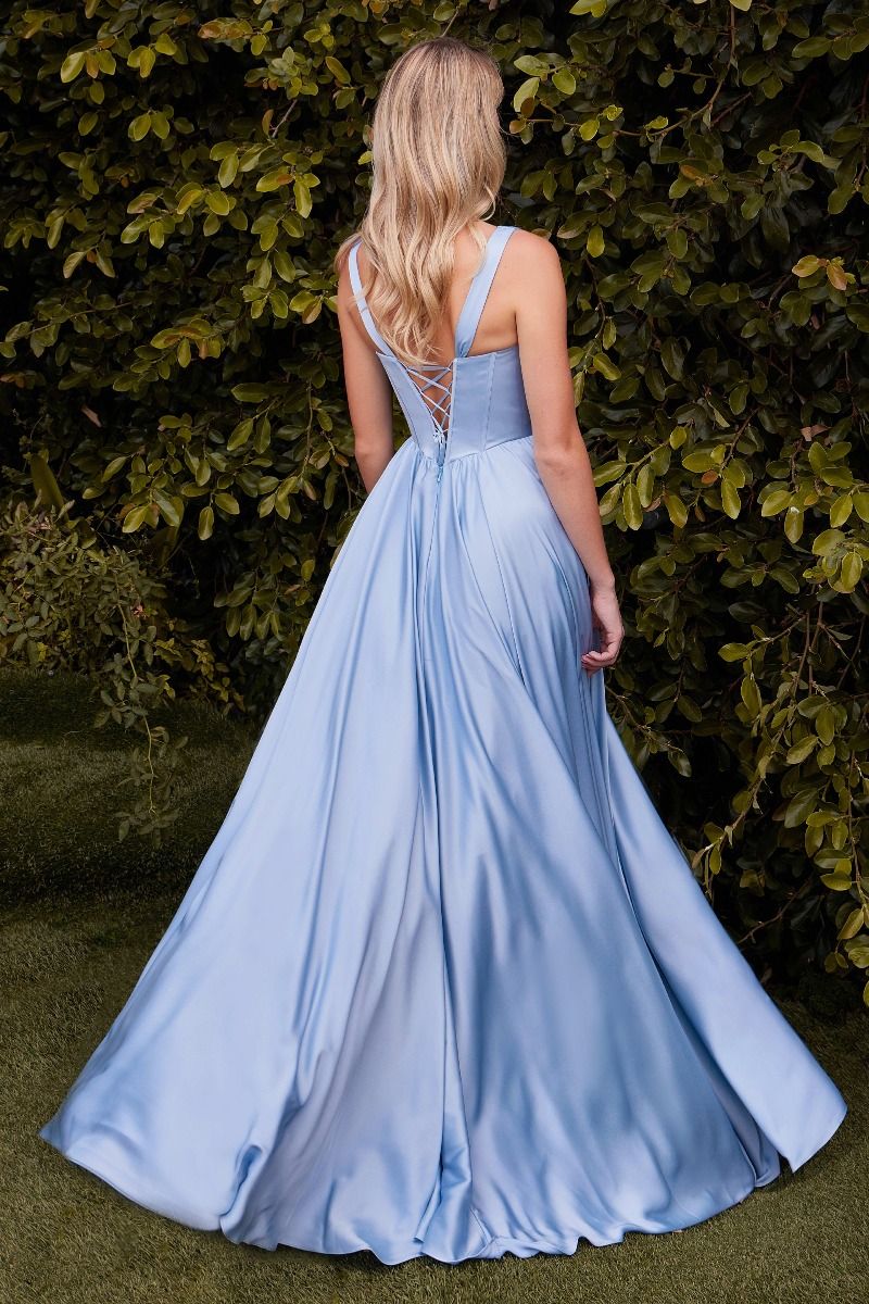 Prom Dresses Long Formal Prom A Line Dress Paris Blue