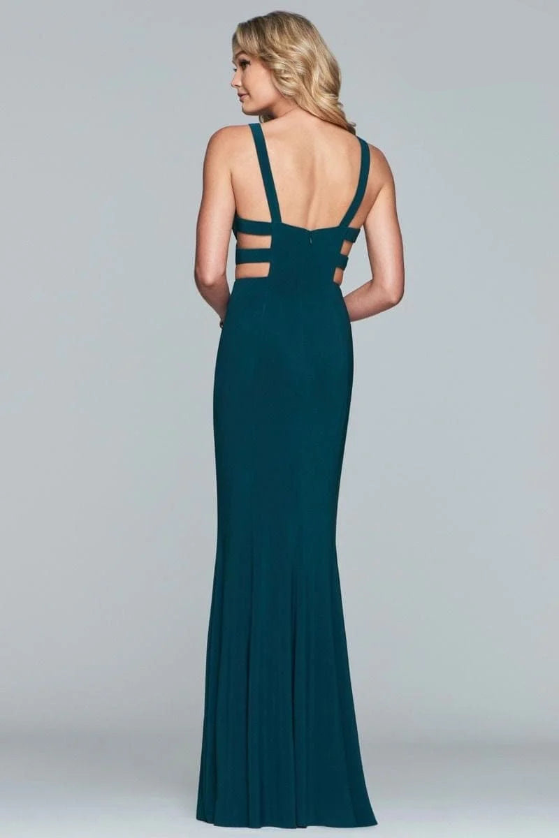 Prom Dresses Fitted Long Formal Evening Prom Gown Evergreen