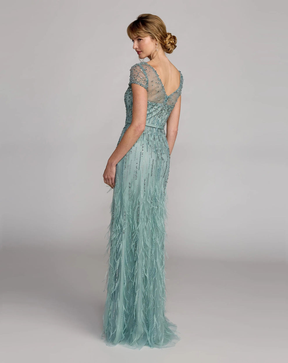 Illusion Floor-Length Sequin Formal Mermaid Mac Duggal 77198