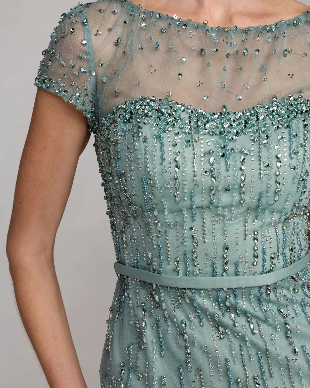 Illusion Floor-Length Sequin Formal Mermaid Mac Duggal 77198