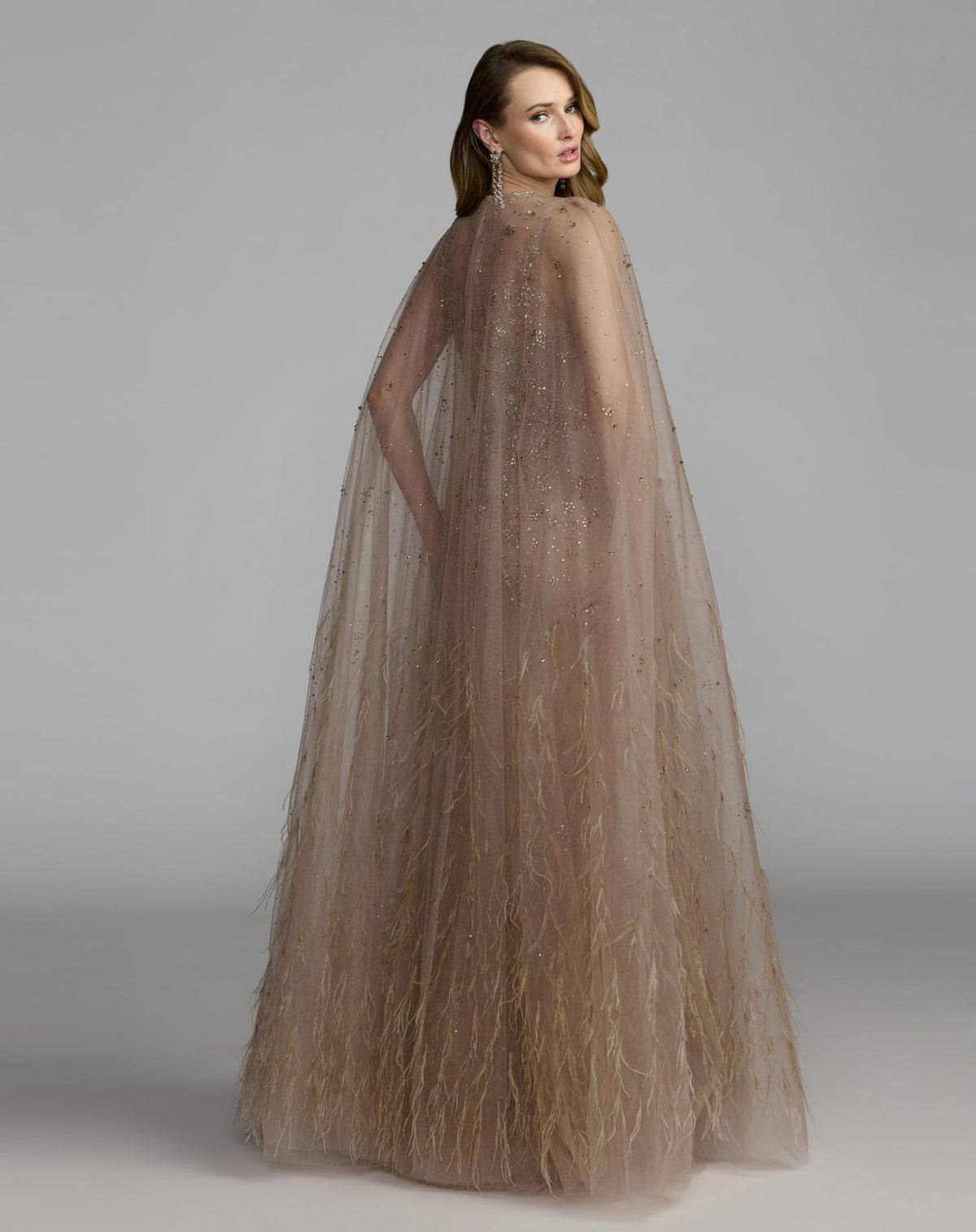 Illusion Floor-Length Tulle Occasion Mermaid Mac Duggal 77104