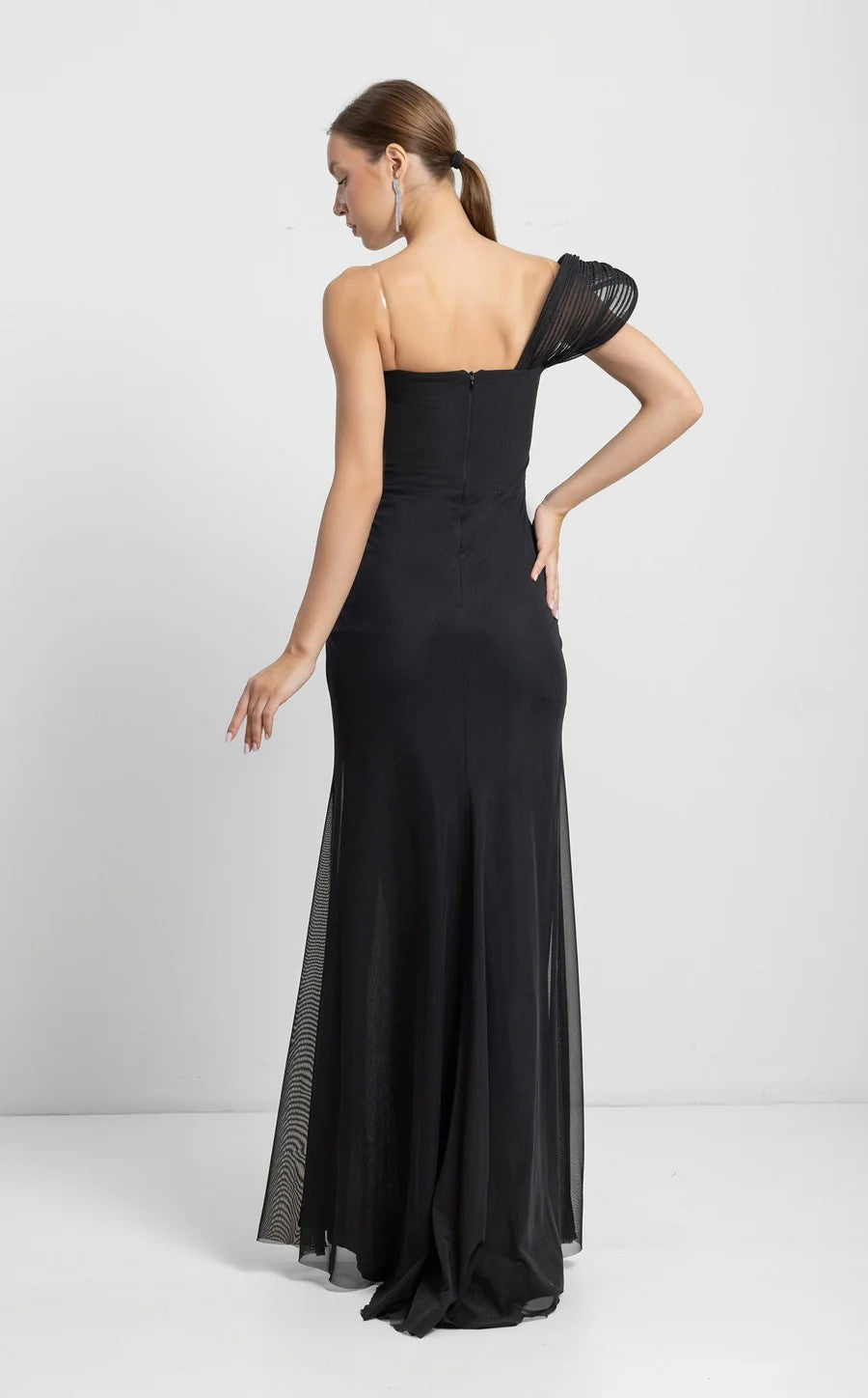 Prom Dresses Long Formal Slit Prom Dress Black
