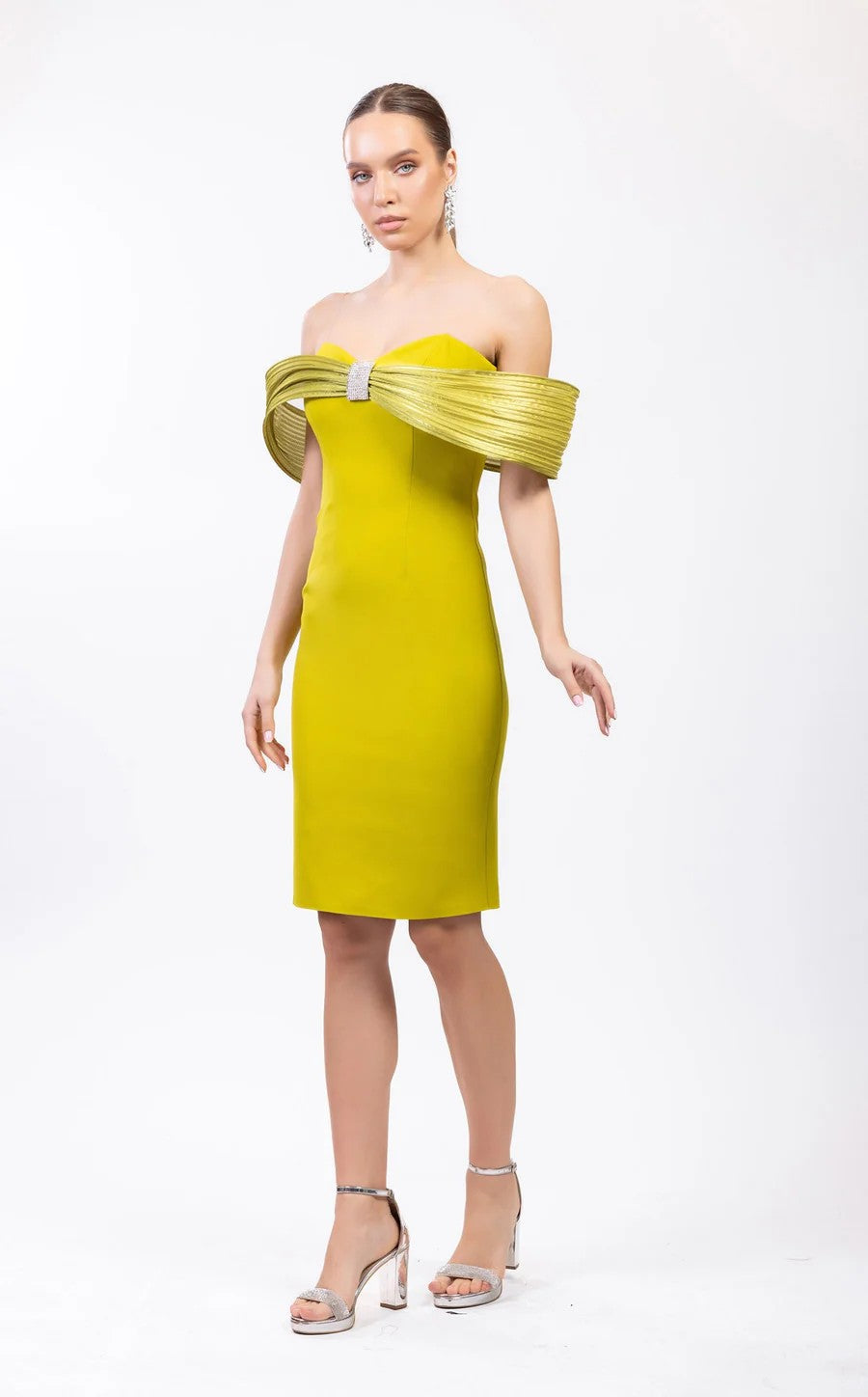 Odrella 7880 Short Homecoming Fitted Cocktail Knee Length Dress