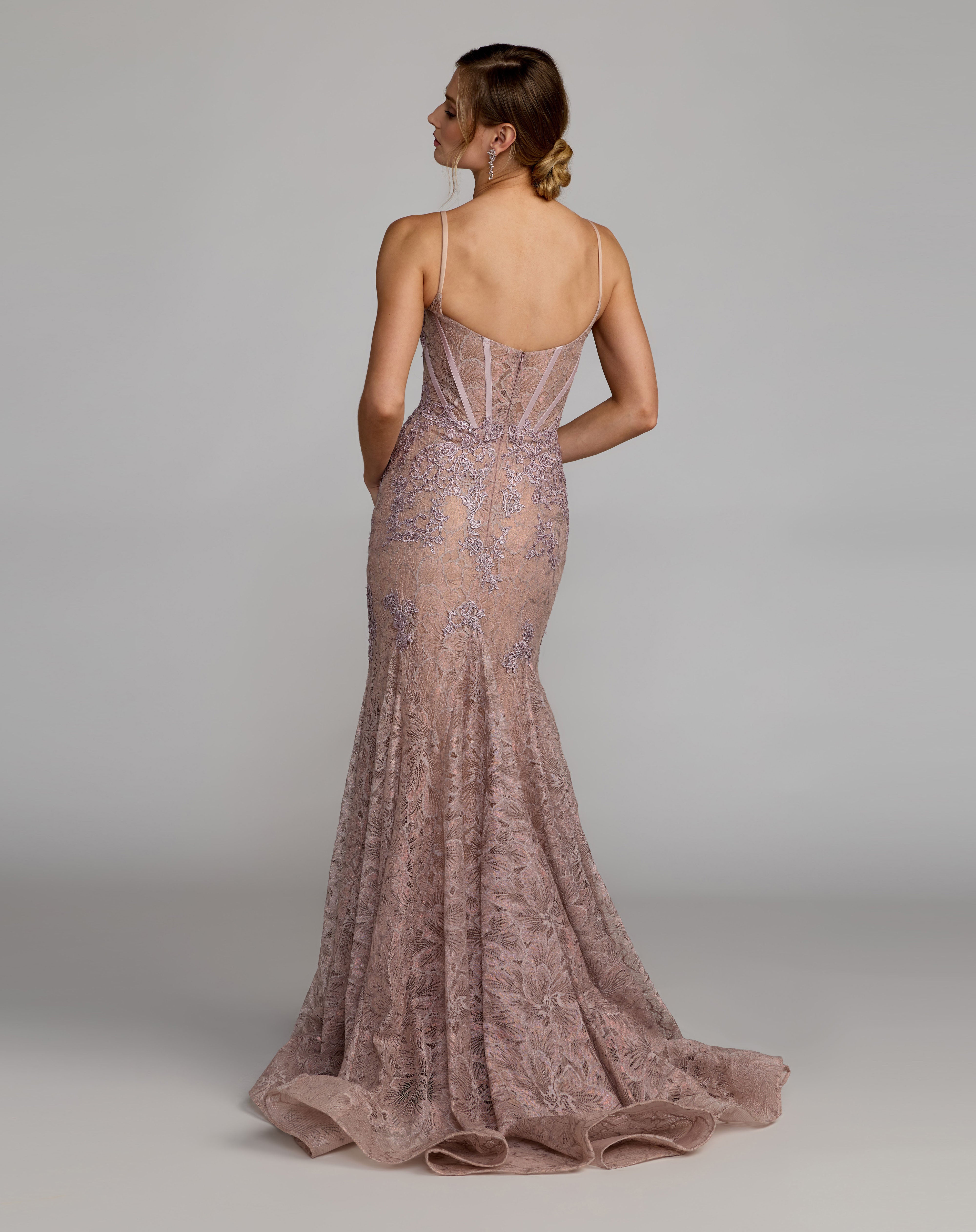 Sweetheart Floor-Length Lace Prom Mermaid/Trumpet Mac Duggal 79252