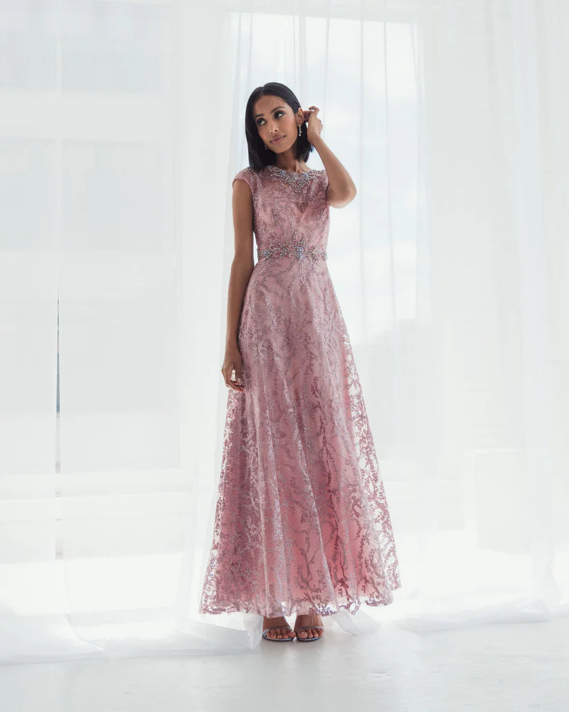 Formal Dresses Long Formal Prom A Line Dress Rose