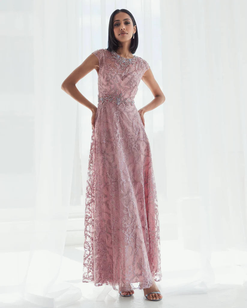 Formal Dresses Long Formal Prom A Line Dress Rose