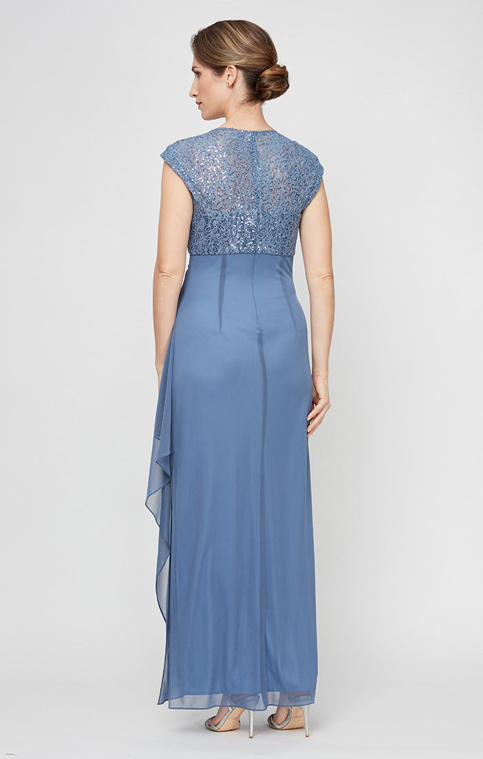 Mother of the Bride Dresses Long Sequin Mother of the Bride Petite Dress Wedgewood