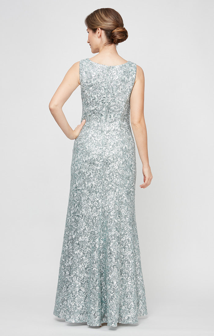 Formal Dresses Long Formal Evening Lace Dress Ice Sage