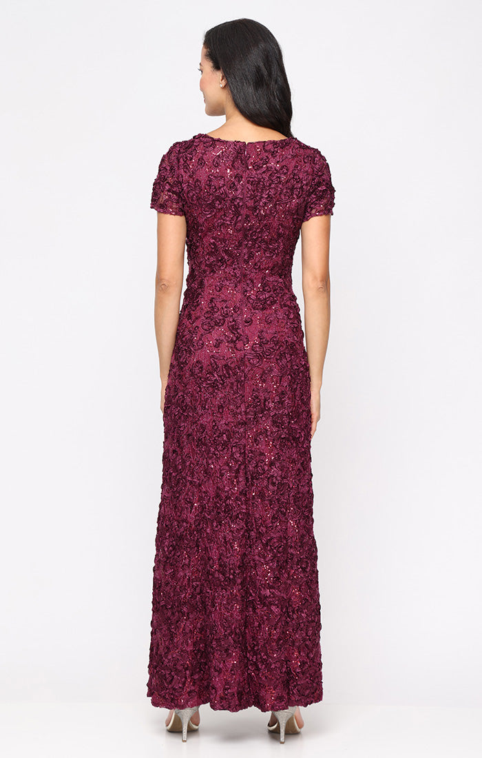 Mother of the Bride Dresses A Line Long Formal Mother of the Bride Lace Petite Dress Wine