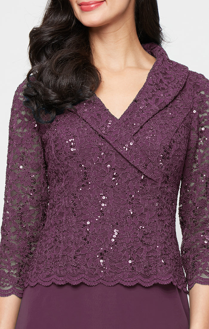 Mother of the Bride Dresses Long Lace Formal Mother of the Bride Petite Dress Deep Plum