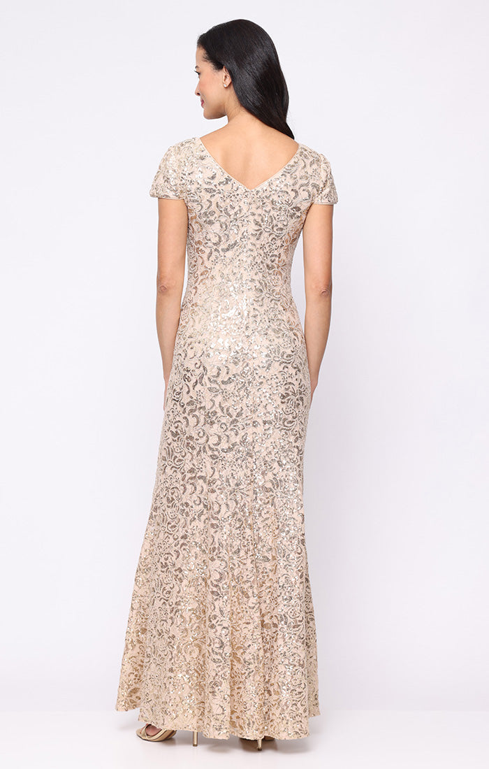 Mother of the Bride Dresses Long Formal Mother of the Bride Lace Dress Gold