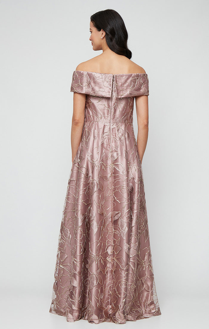 Formal Dresses Long Ball Gown Formal Floral Evening Dress Cinnamon