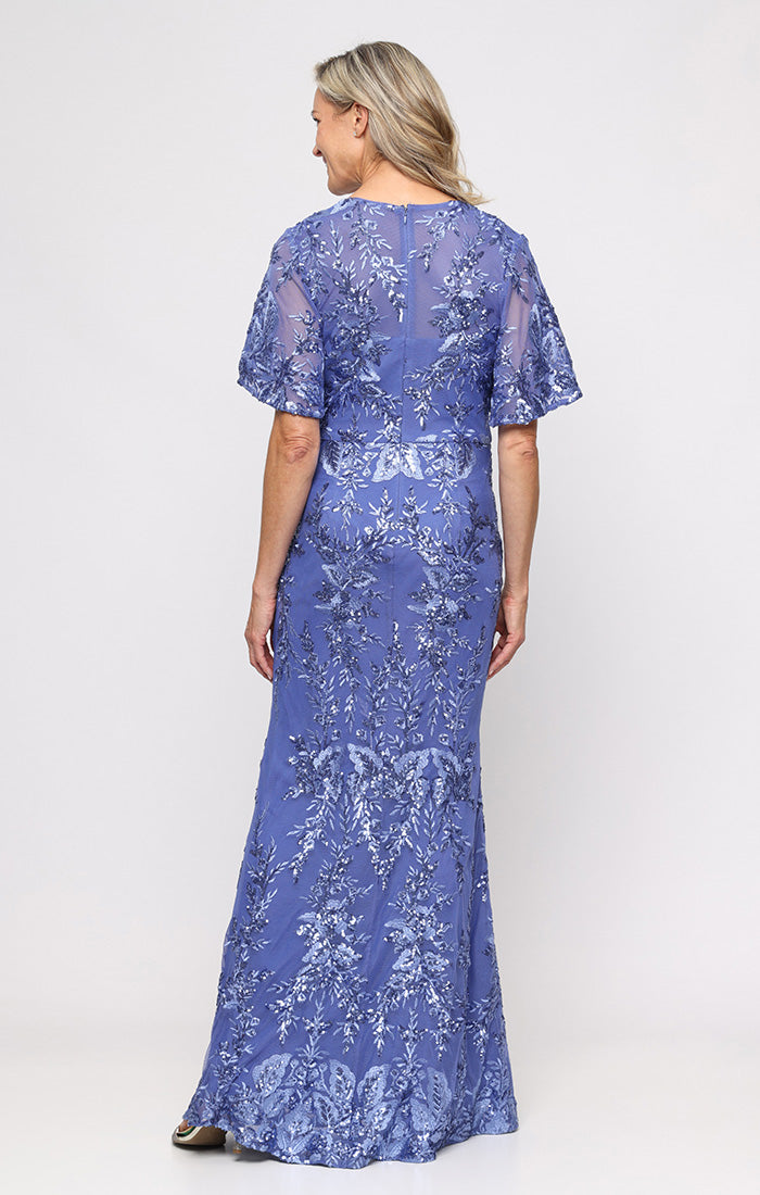 Mother of the Bride Dresses A Line Long Formal Mother of the Bride Dress Alex Evenings 81171920 Cornflower