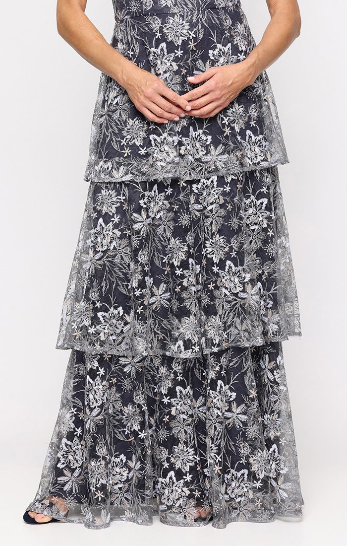 Sweetheart Floor-Length Lace Formal A-Line Gown Alex Evenings AE81171952