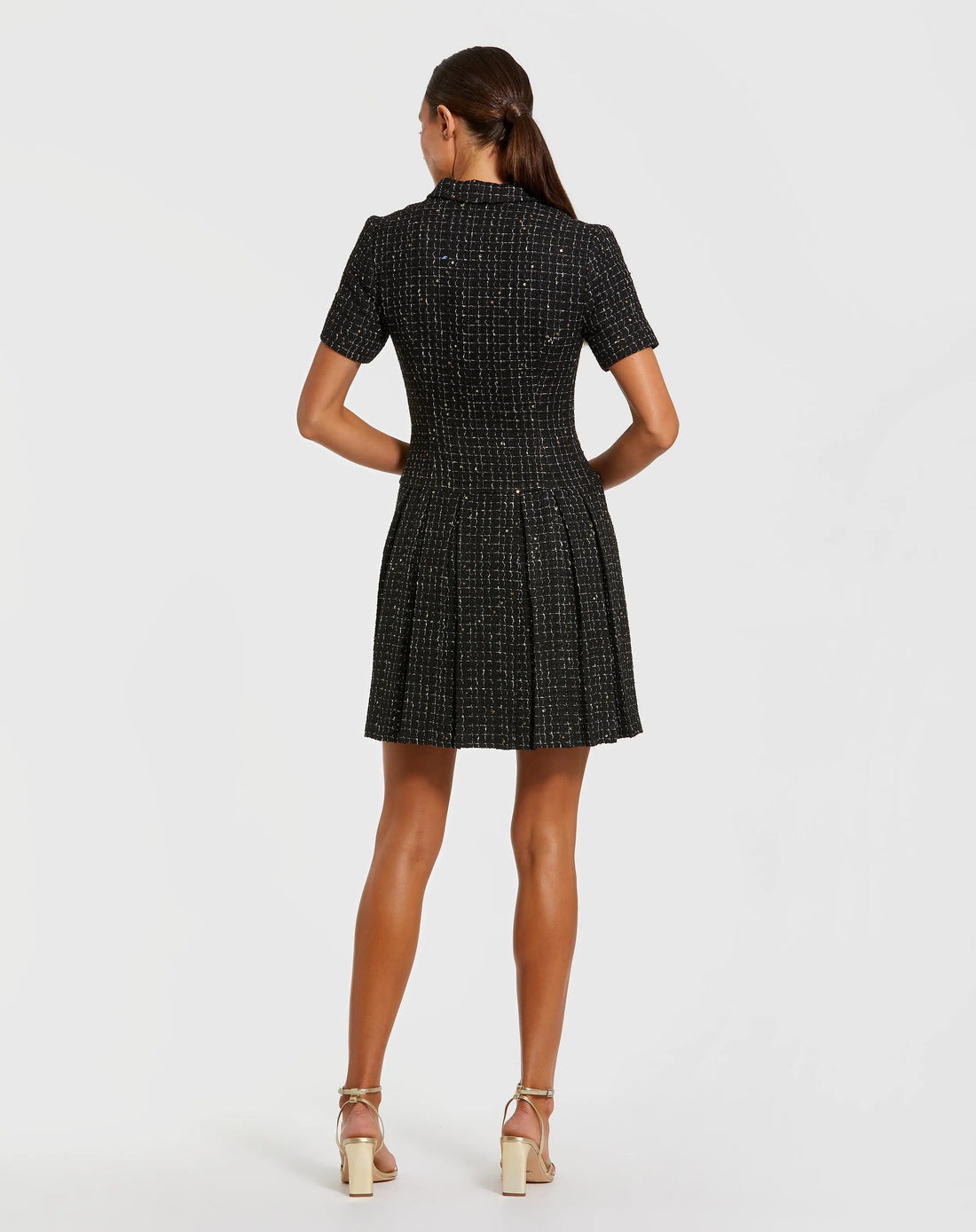 Cocktail Dresses Short Homecoming Pleated Blazer Mini Cocktail Dress Black