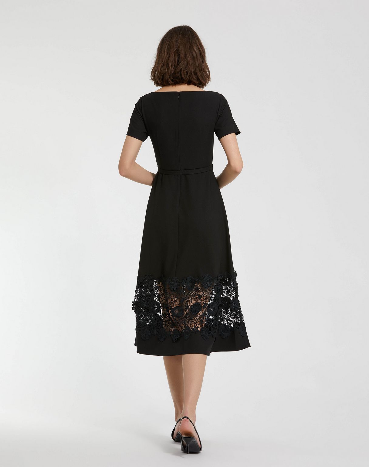 Formal Dresses Tea Length Formal Evening Dress Black