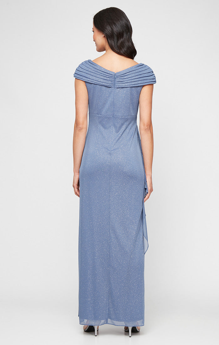 Formal Dresses Long Formal Glitter Evening Dress Dusty Blue