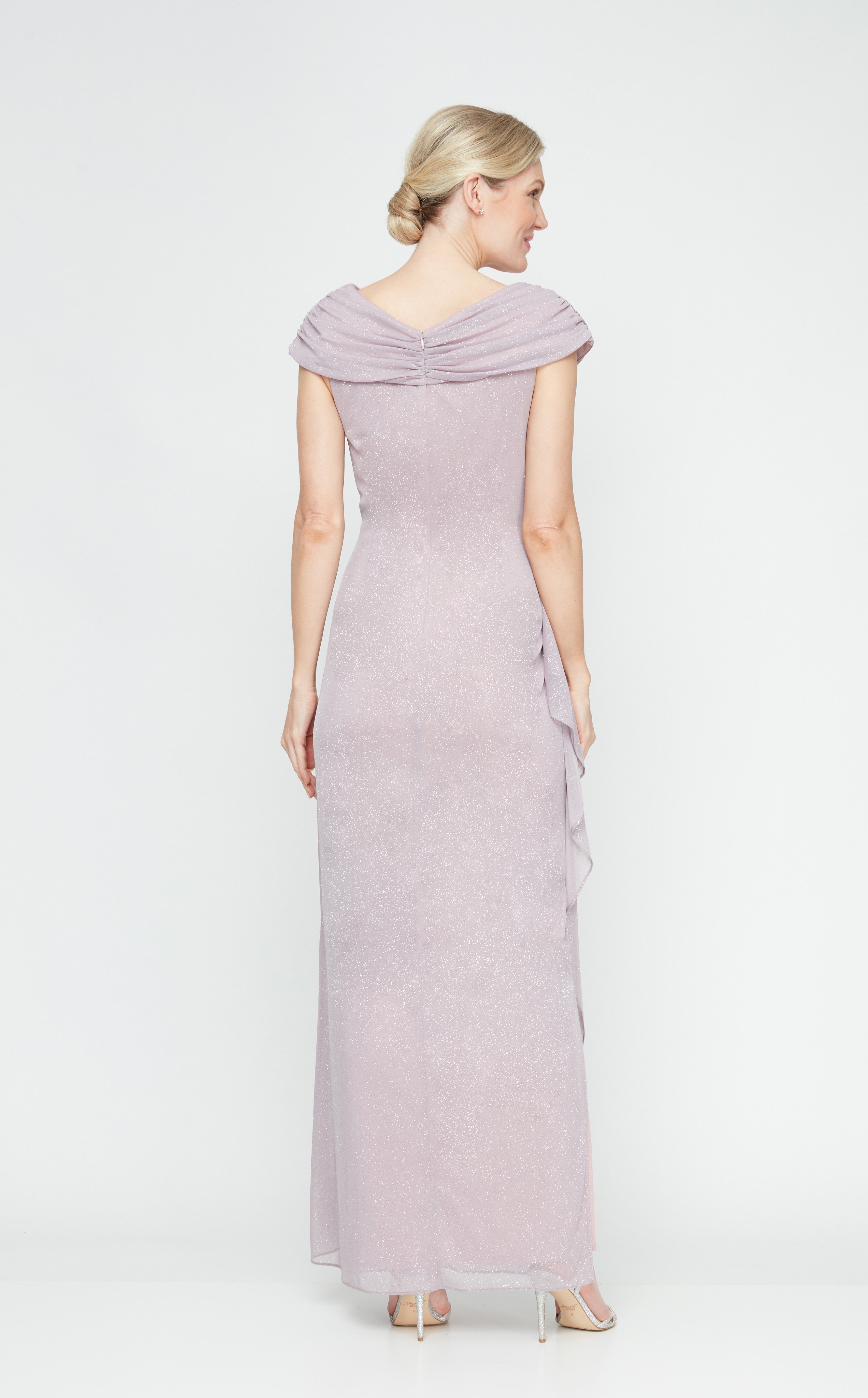 Formal Dresses Long Petite Glitter Formal Evening Dress Mauve
