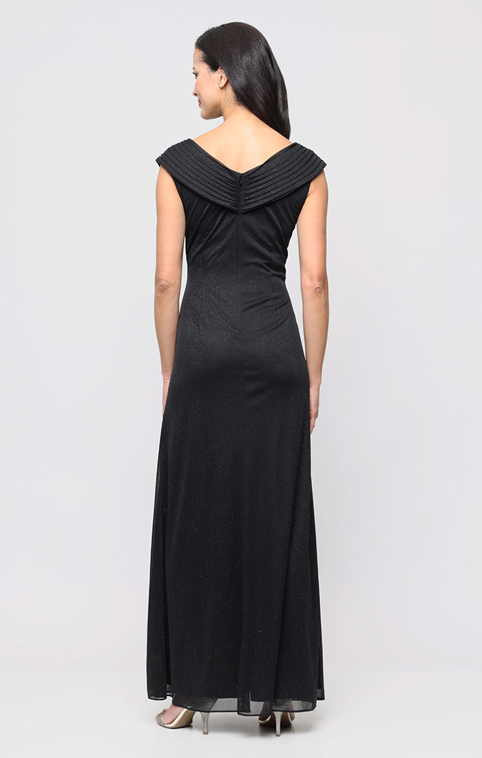 Formal Dresses Long Formal Glitter Prom Evening Dress Alex Evenings 8133133 Black