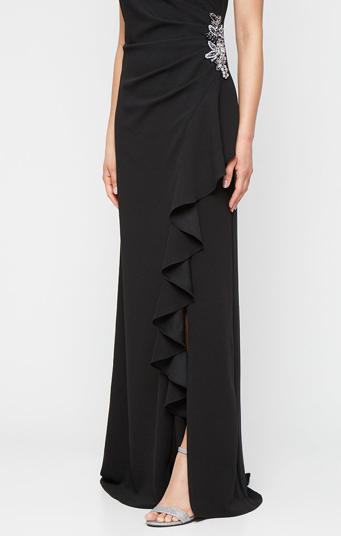 Formal Dresses Long Beaded Evening Formal Dress Black