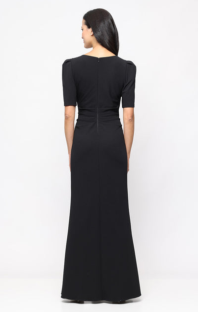 V-Neck Floor-Length Jersey Evening Sheath Alex Evenings 8160597