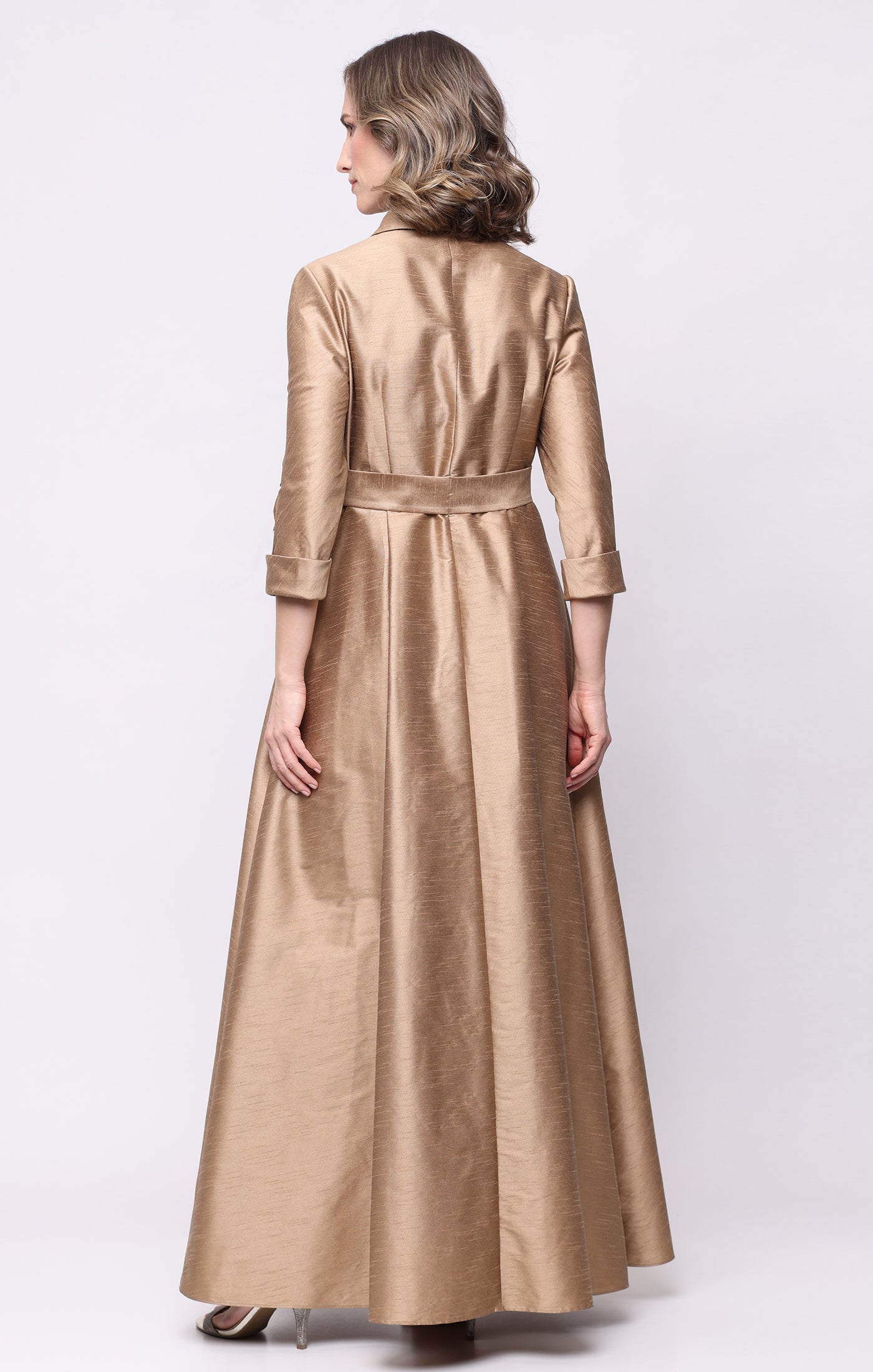 Jewel Floor-Length Mikado Formal A-Line Gown Alex Evenings AE8184082